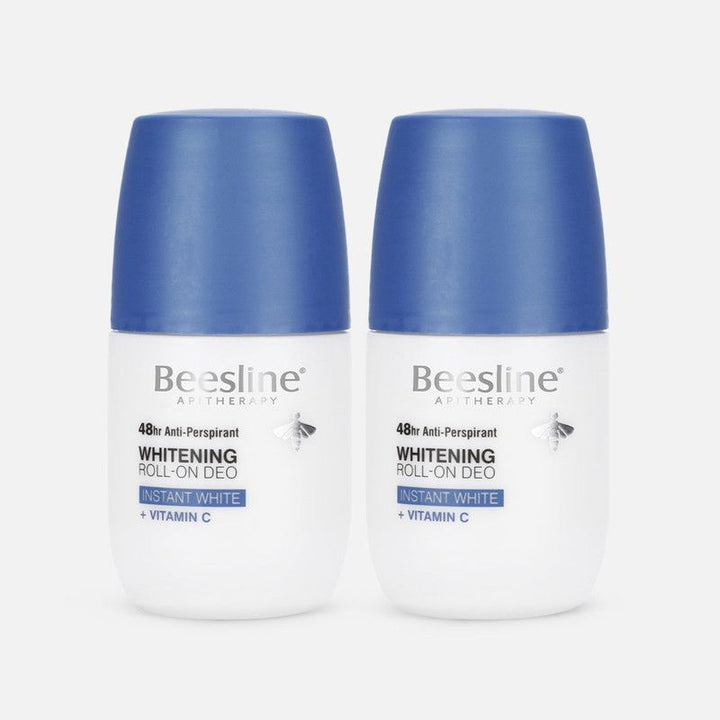 Beesline Whitening Roll On Deodorant - Instant White + Vitamin C (1+1) Promo Pack