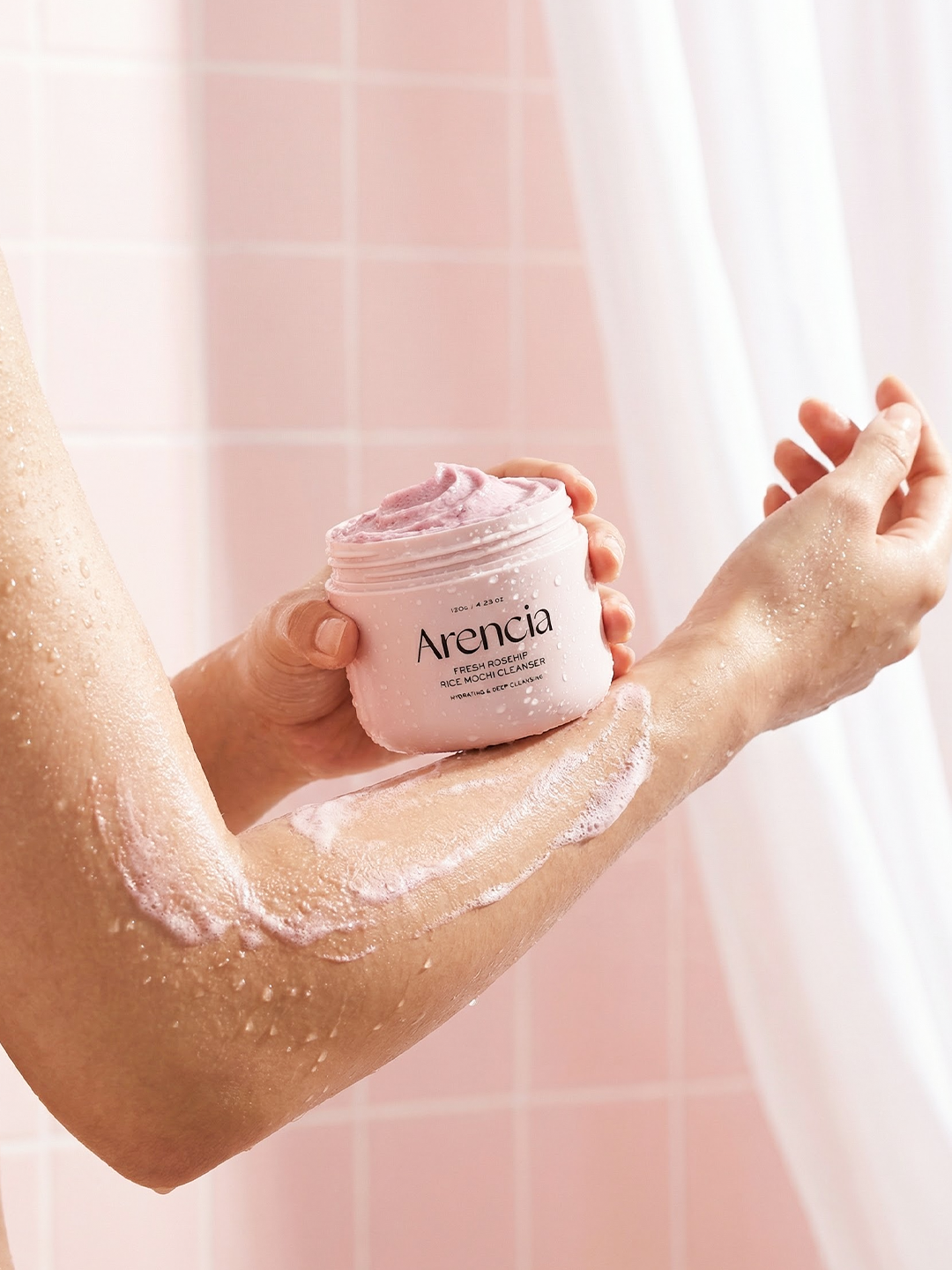 Arencia Fresh Rosehip Rice Mochi Cleanser 120g