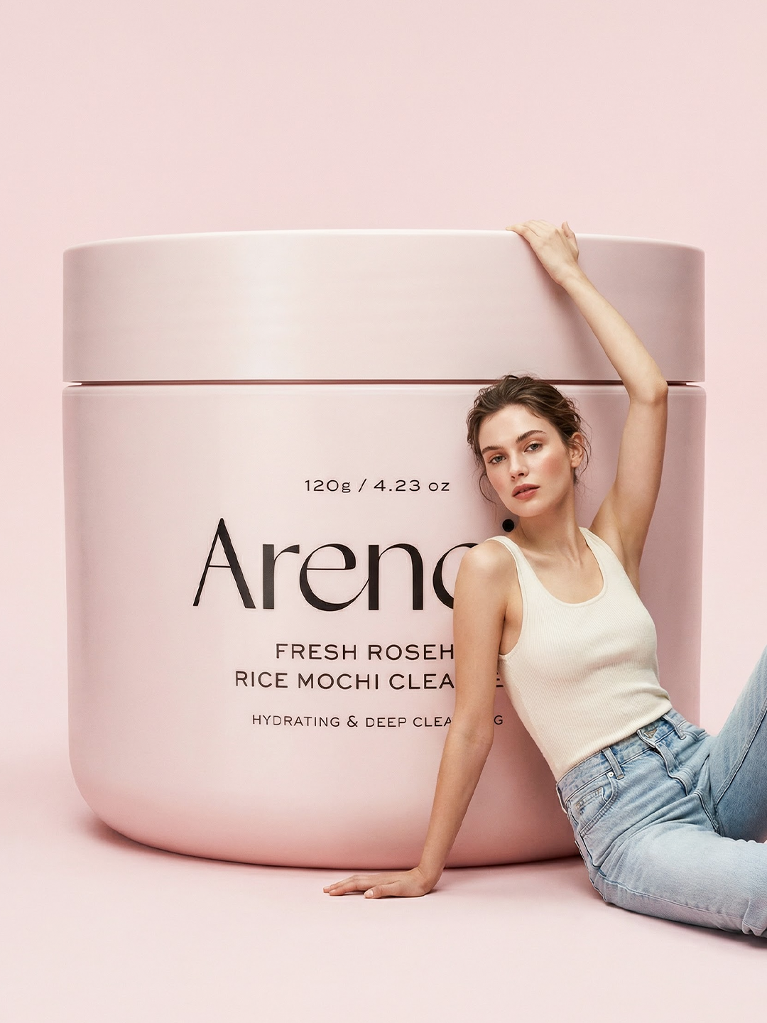 Arencia Fresh Rosehip Rice Mochi Cleanser 120g