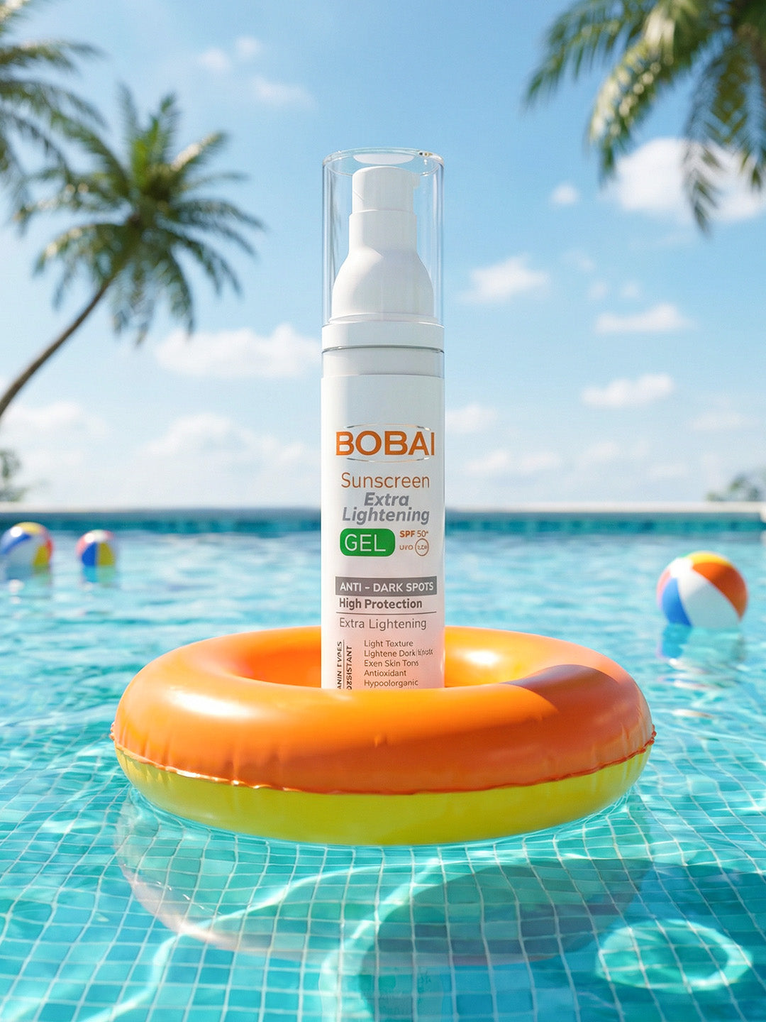 جل واقي الشمس بوباى بعامل حماية من الشمس 50+