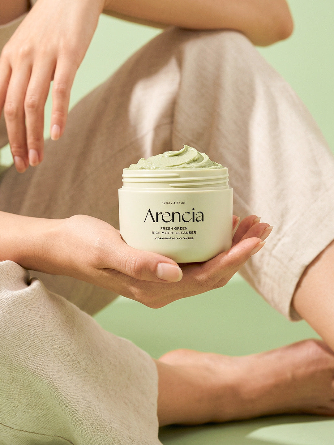 Arencia Fresh Green Rice Mochi Cleanser 120g