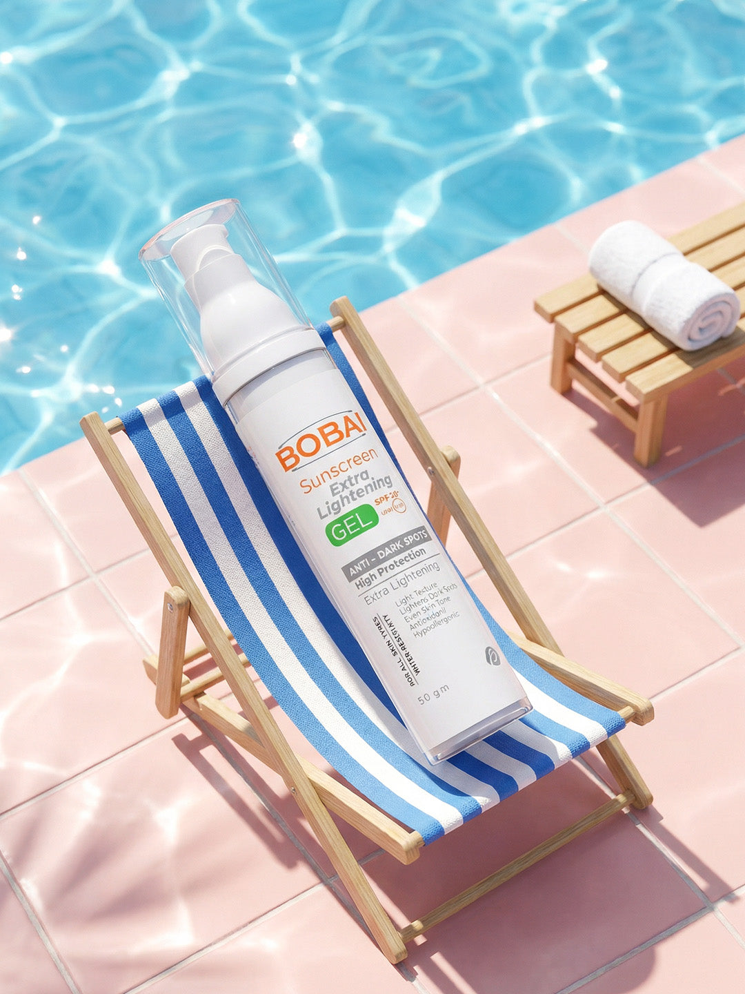 جل واقي الشمس بوباى بعامل حماية من الشمس 50+