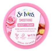 ST. Ives Smoothing Body Cream  With Rose Water & Argan Oil 300 ml
