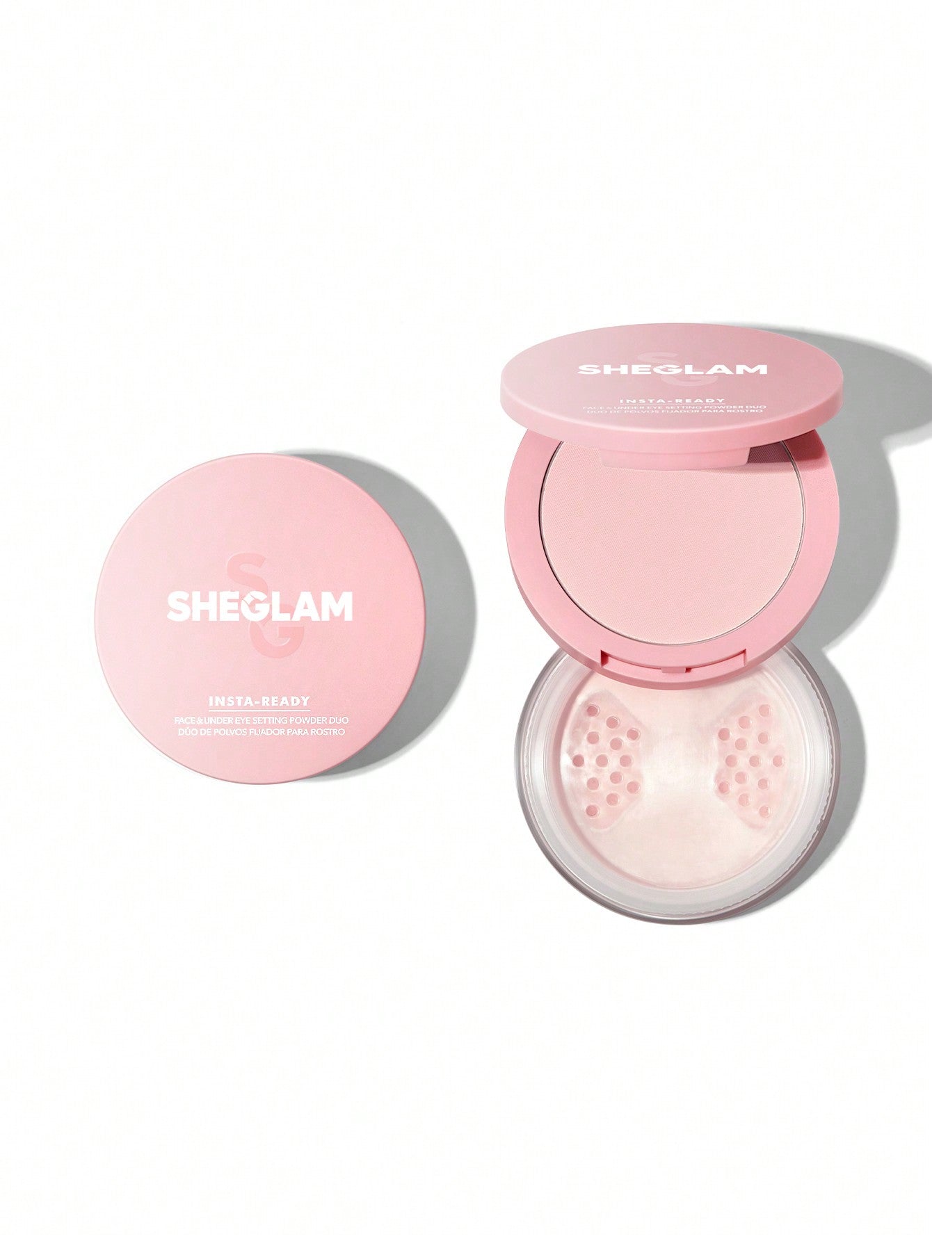 Sheglam Insta-Ready Face and Under Eye Hold Powder Duo - Bubblegum