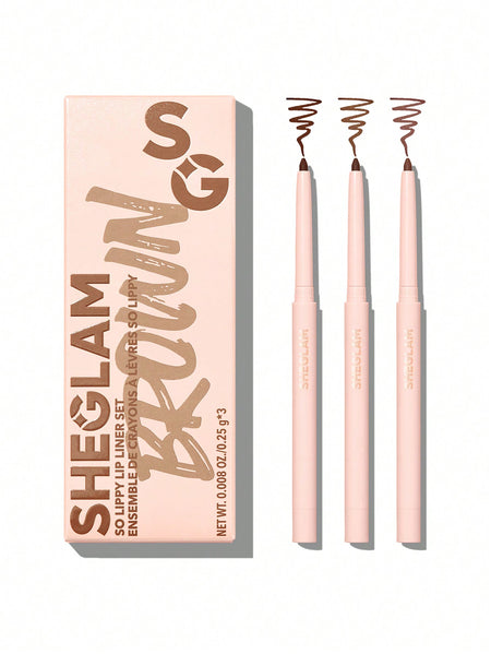 Sheglam So Lippy Lip Liner Set Espresso Kisses