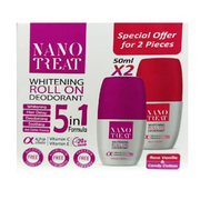 Nano Treat Whitening Roll On Deodorant Sweet Peach & Candy Cotton (Offer 2 pcs)