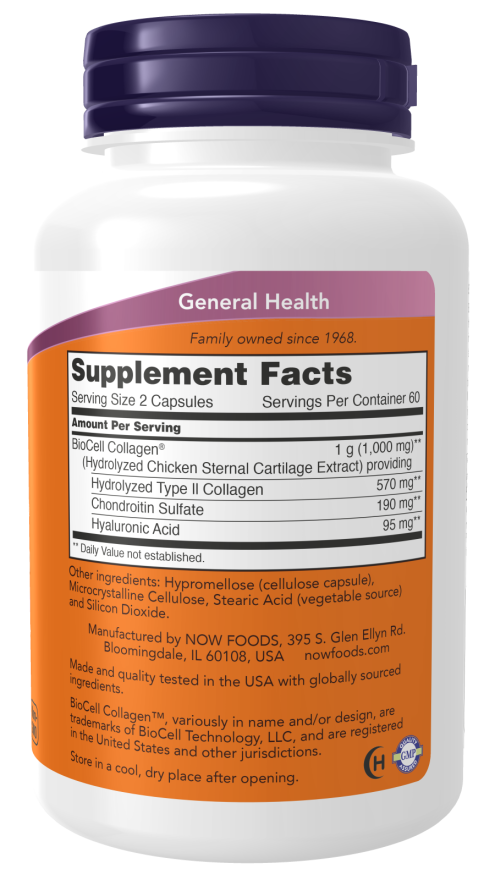 NOW BioCell Collagen - 120 Veg Capsules