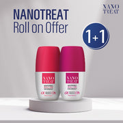 Nano Treat Whitening Roll On Deodorant Sweet Peach & Rose Vanilla (Offer 2 Pcs)