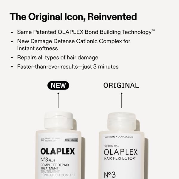 OLAPLEX N°.3PLUS Hair Repair Pre-Shampoo Treatment | Repairs Damage, 100 ML