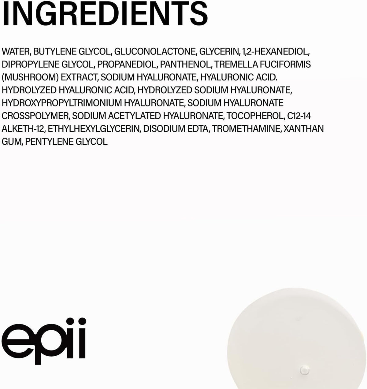 Epii New Skin Toner Snow Mushroom & PHA 145ml