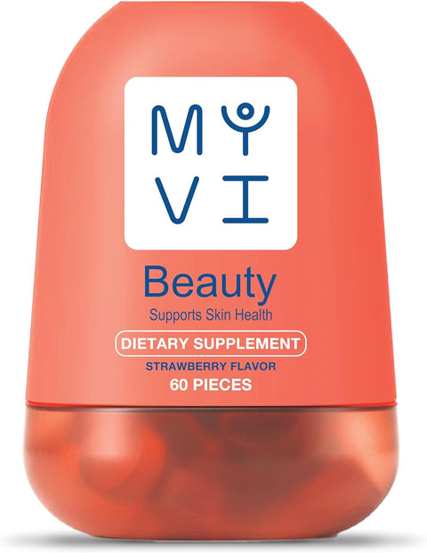 Myvi Beauty Dietary Supplement - Strawberry Flavor (60 Pieces)