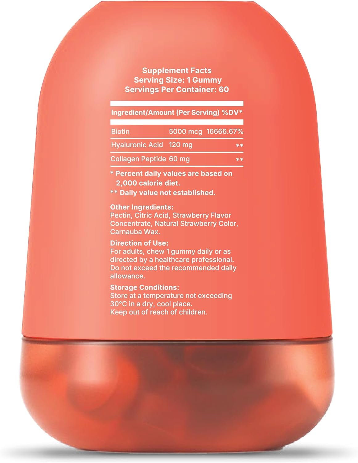 Myvi Beauty Dietary Supplement - Strawberry Flavor (60 Pieces)
