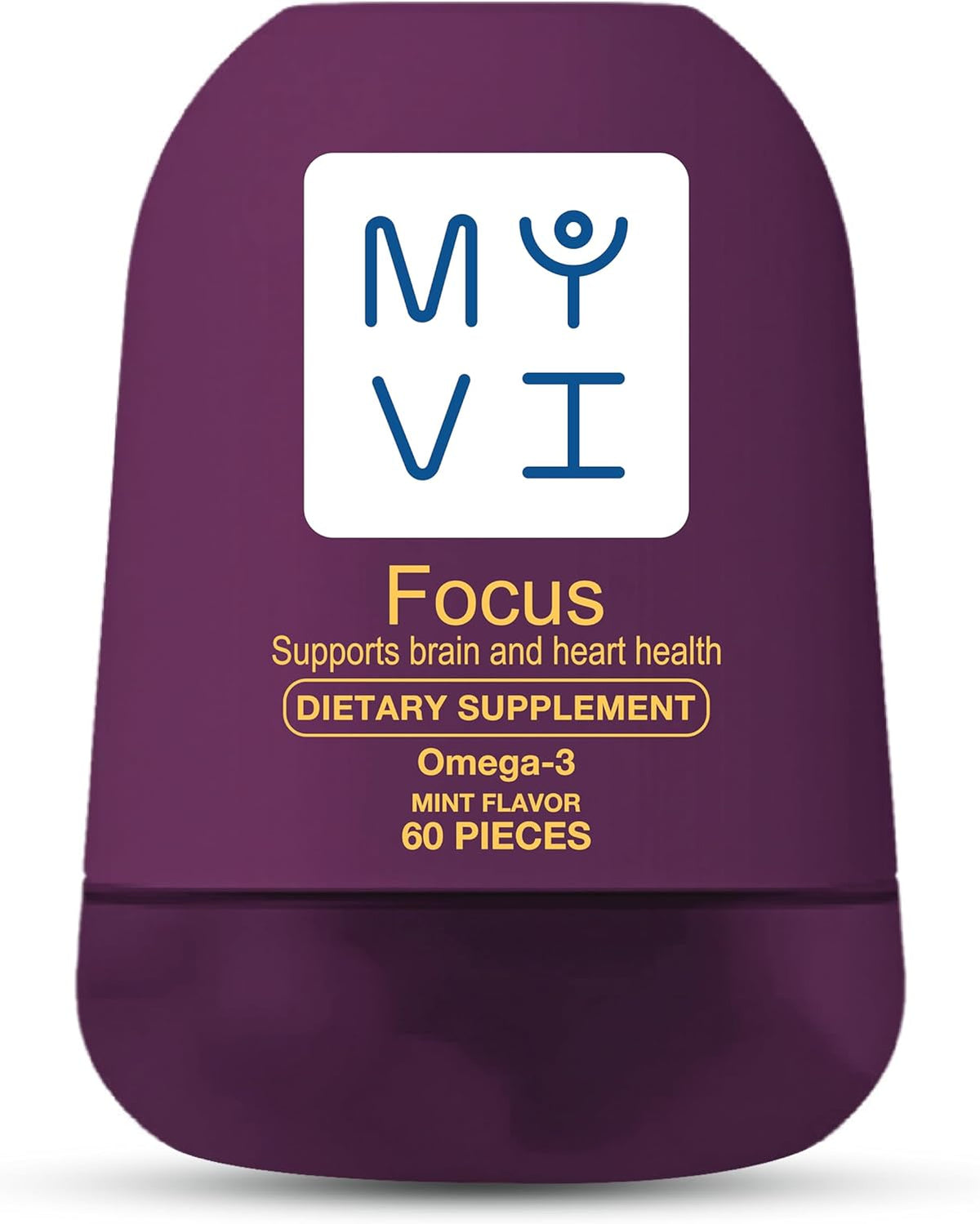 Myvi Focus Dietary Supplement Omega-3 - Mint Flavor (60 Pieces)