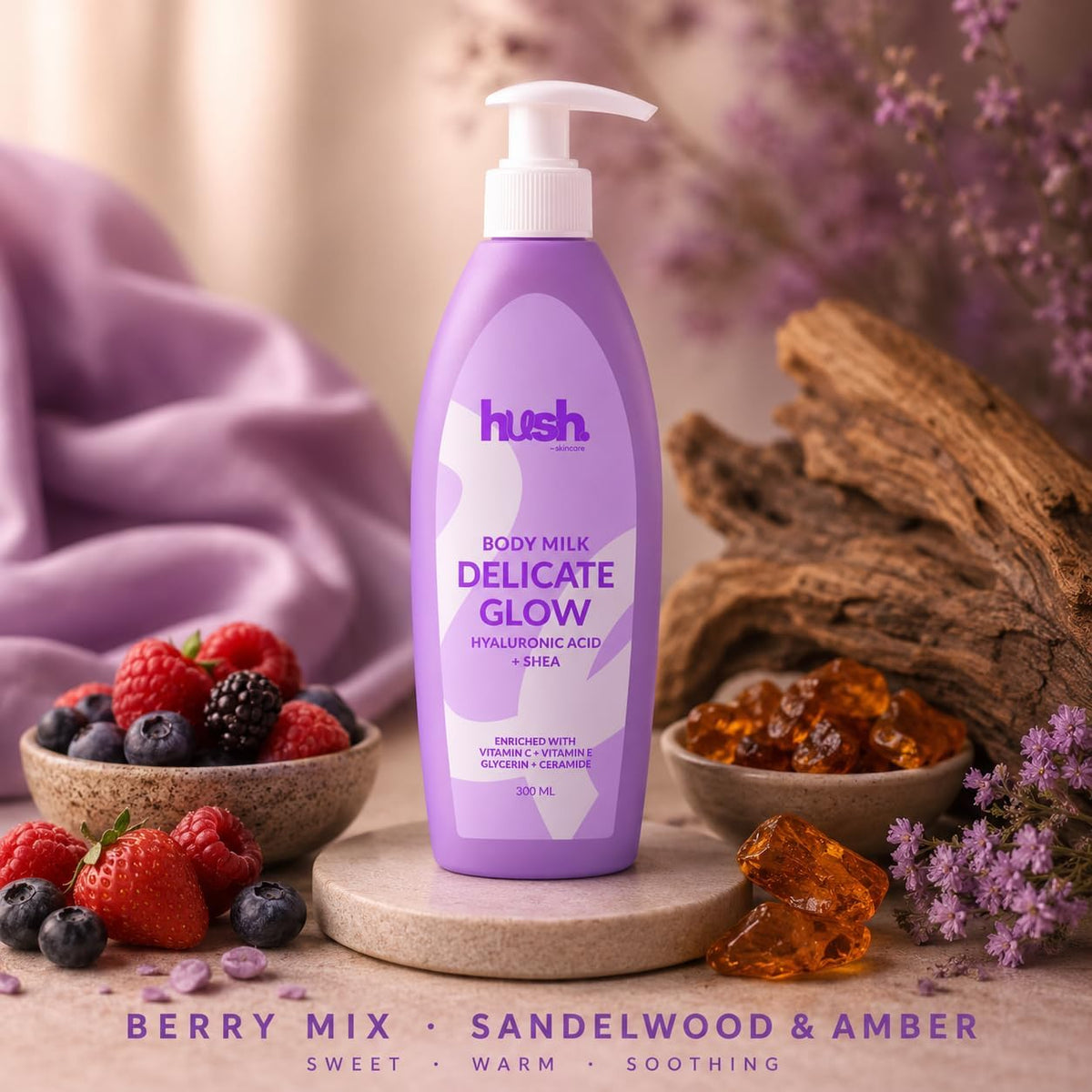 Hush, Delicate Glow Body Milk