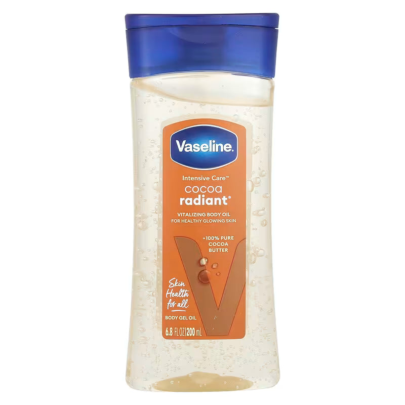 Vaseline Cocoa Radiant Body Oil  With 100% Pure Cocoa Butter 200 ml