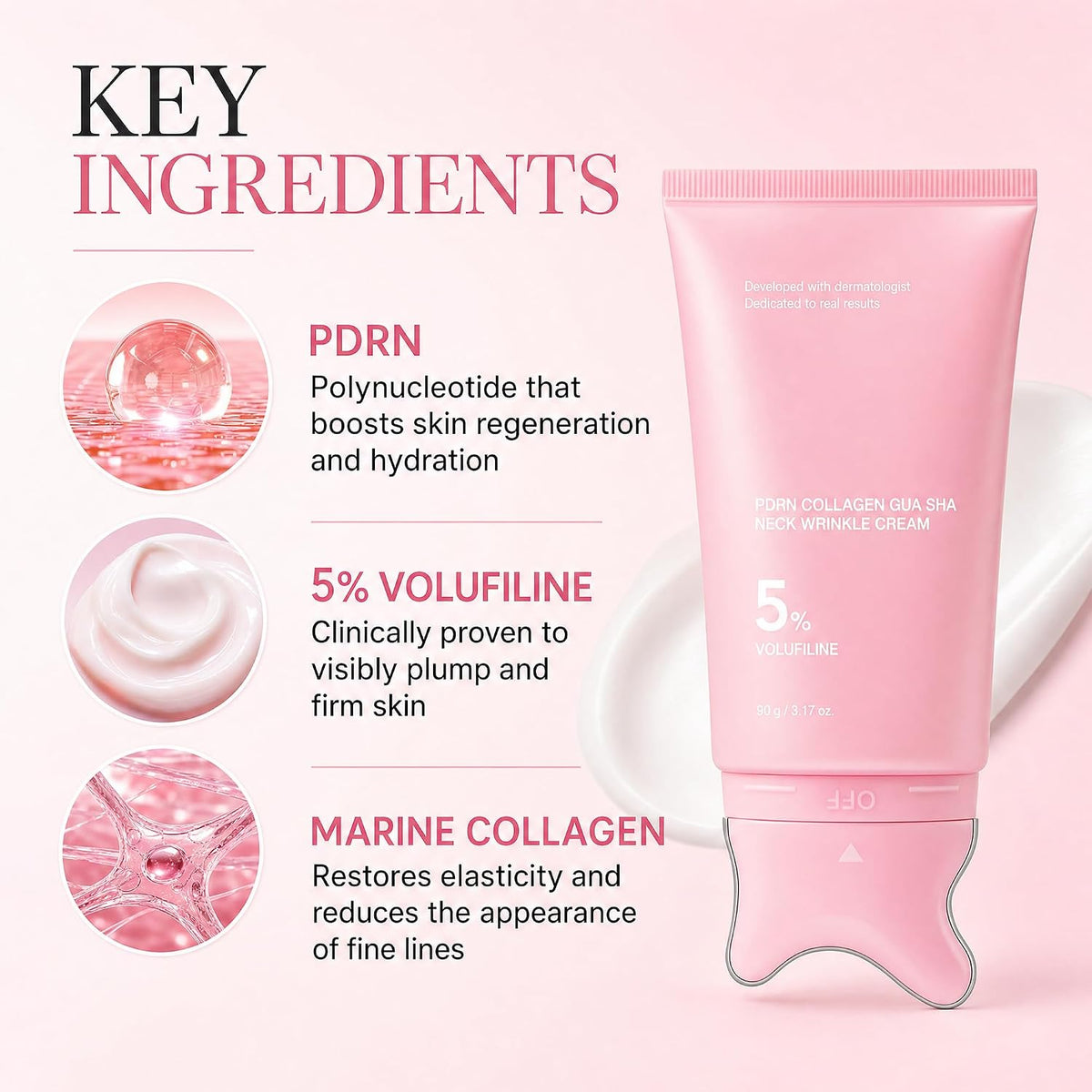 Medicube PDRN Collagen Gua Sha Neck Wrinkle Cream