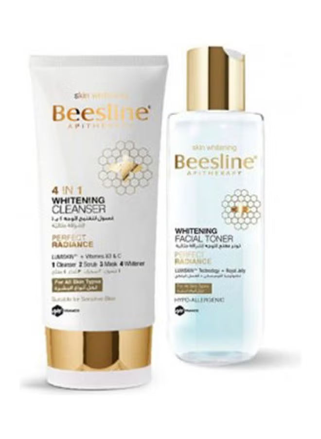 Beesline 4 in 1 Whitening Cleanser - 150ml + Whitening Facial Toner - 200ml (Promo Pack)