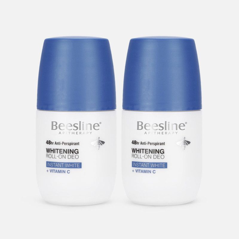 Beesline Whitening Roll On Deodorant - Instant White + Vitamin C (1+1) Promo Pack