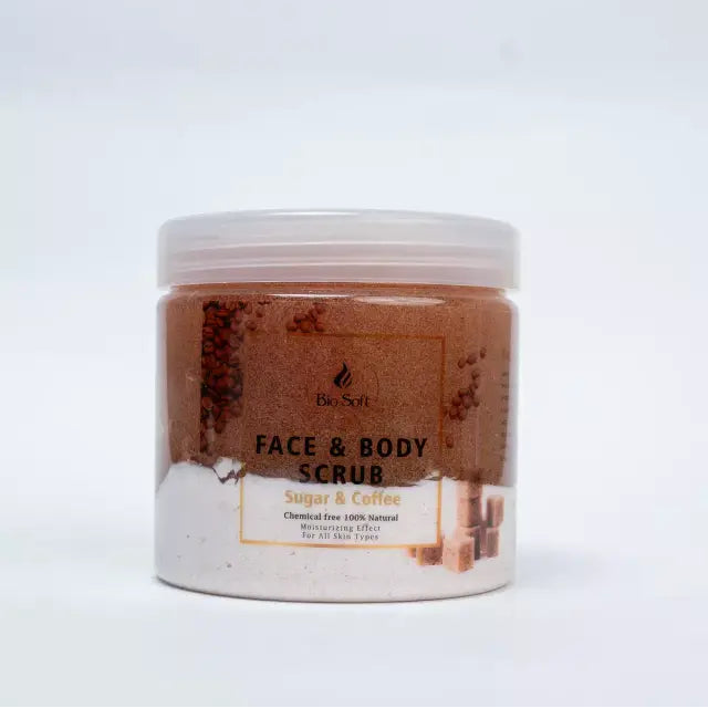 Bio Soft Face And Body Scrub Sugar And Coffe
