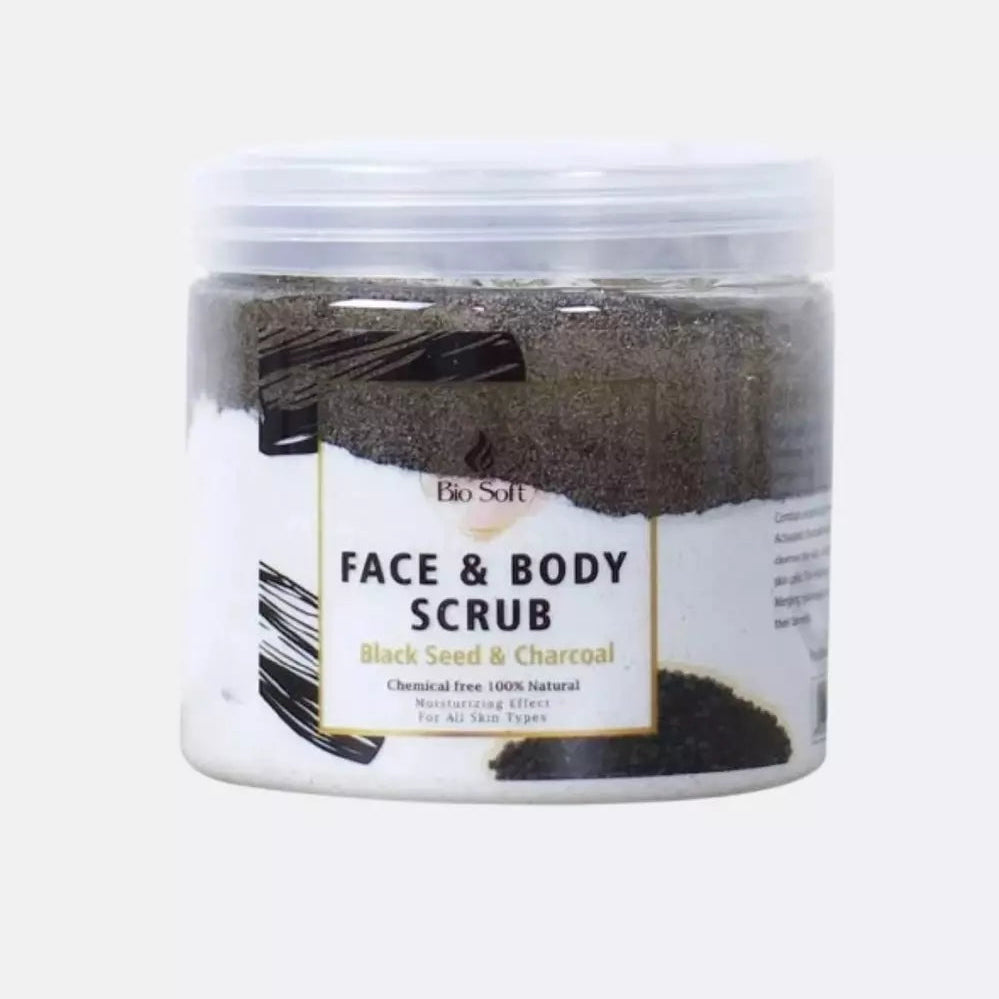 Bio Soft Face and Body Scrub (Black Seed & Charcoal)
