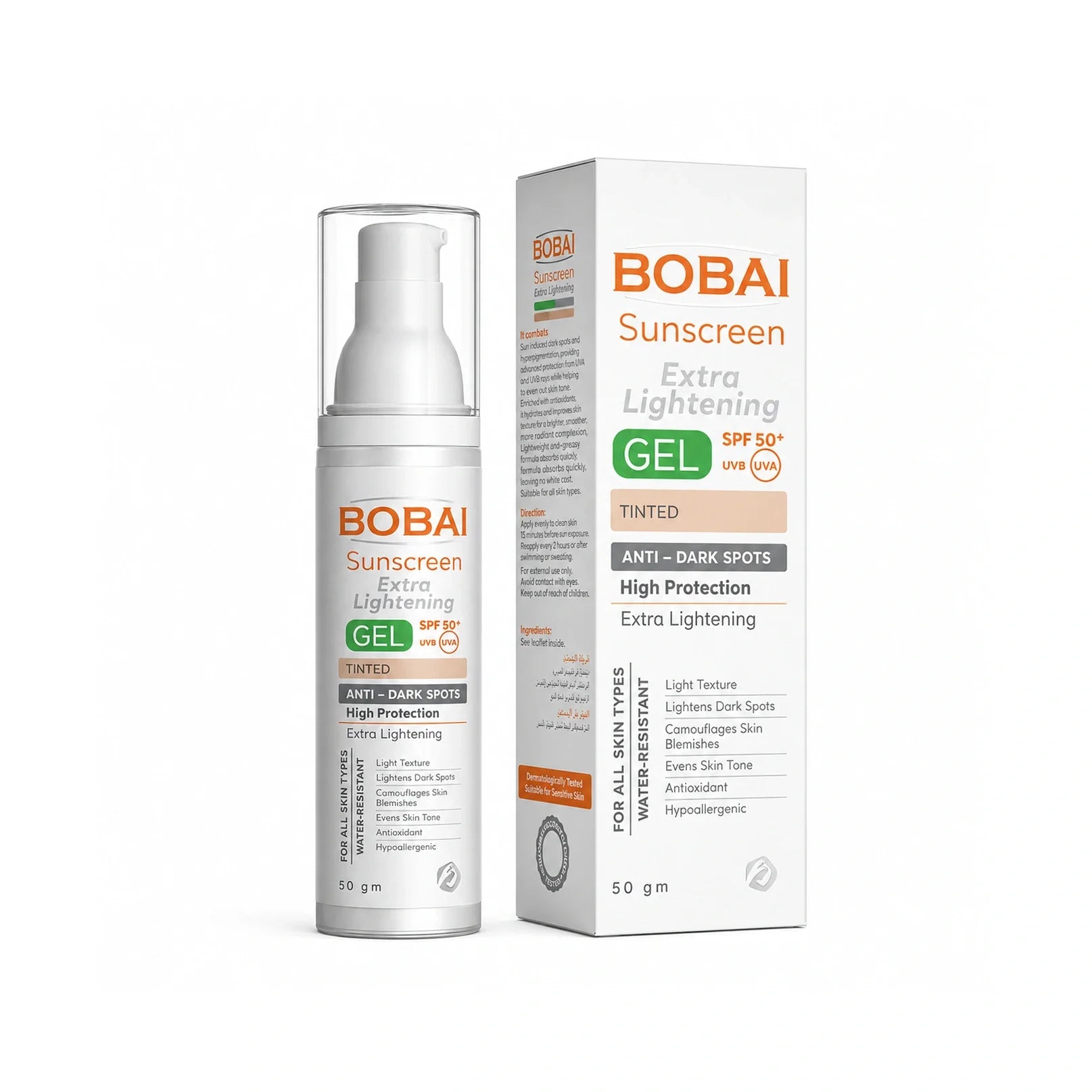 Bobai Sunscreen Gel Extra Lightening SPF50+
