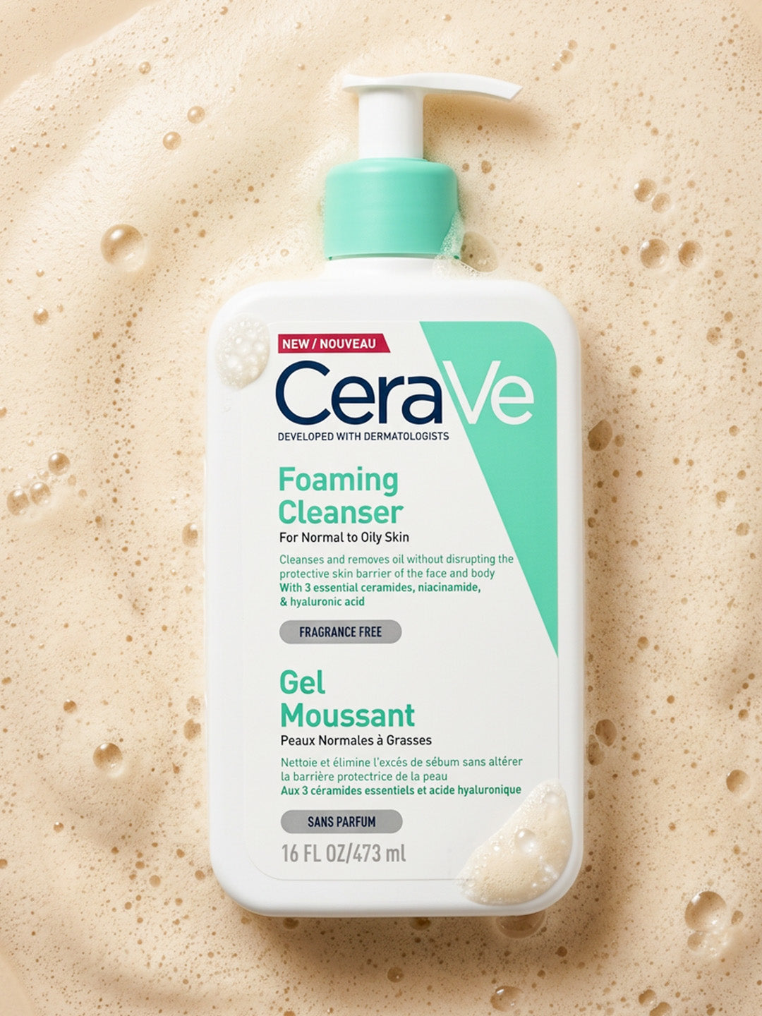 Cerave Foaming Cleanser For Normal To Oily Skin 473ml