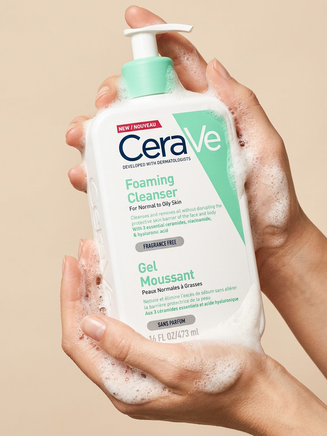 Cerave Foaming Cleanser For Normal To Oily Skin 473ml