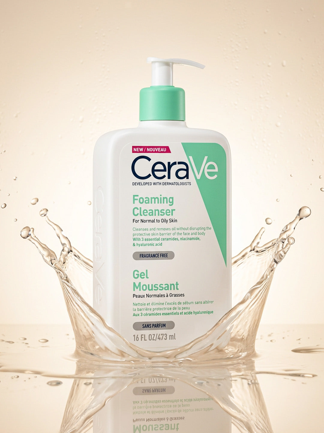 Cerave Foaming Cleanser For Normal To Oily Skin 473ml