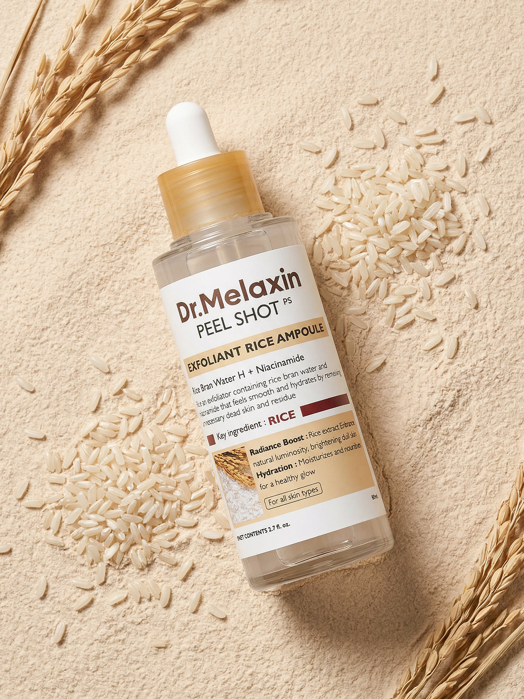 Dr.Melaxin Peel Shot Exfolating White Rice Ampoule 80ml