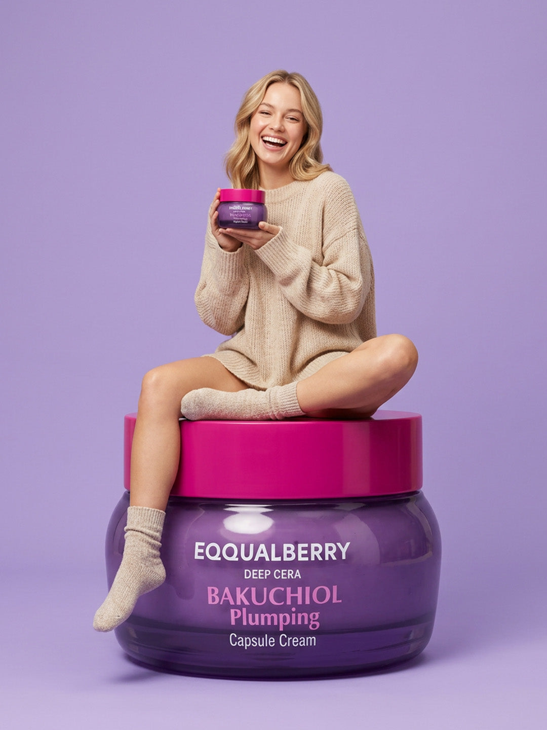 EQQUALBERRY Bakuchiol Plumping Capsule Cream