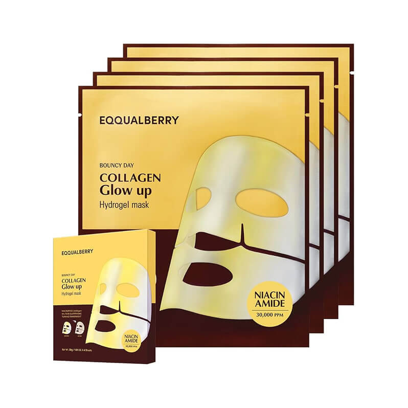 Eqqualberry Collagen Glow Up Hydrogel Mask [4EA|30g/-]