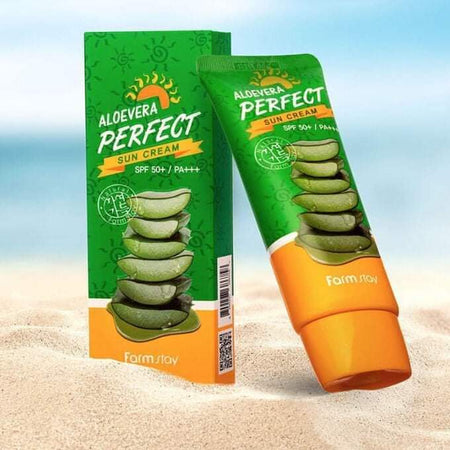 Farm Stay Aloevera Perfect Sun Cream Spf50 (70 Gm) Ssc004