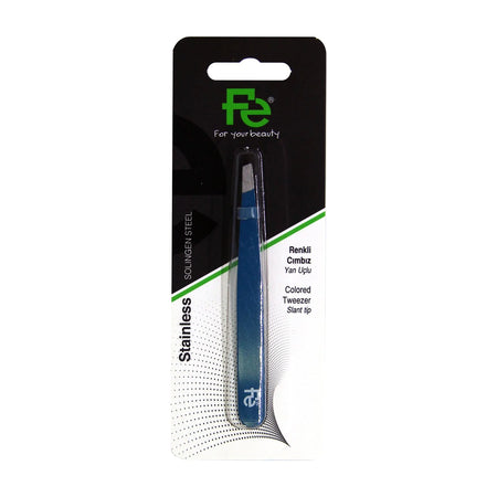 Fe Colored Tweezers Slant Tip 1 Piece Fep1032