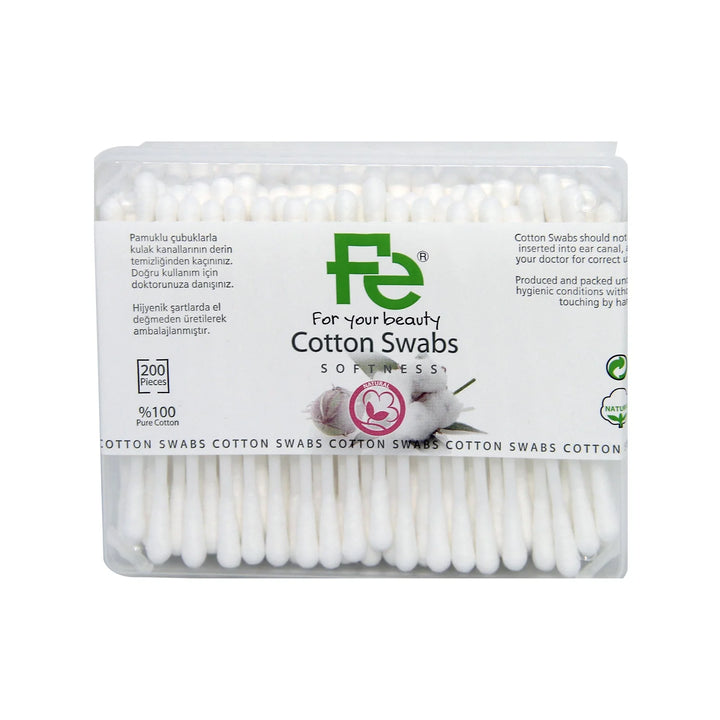 Fe Cotton Ear Swabs Rectangular Box 200pcs(feyu003)