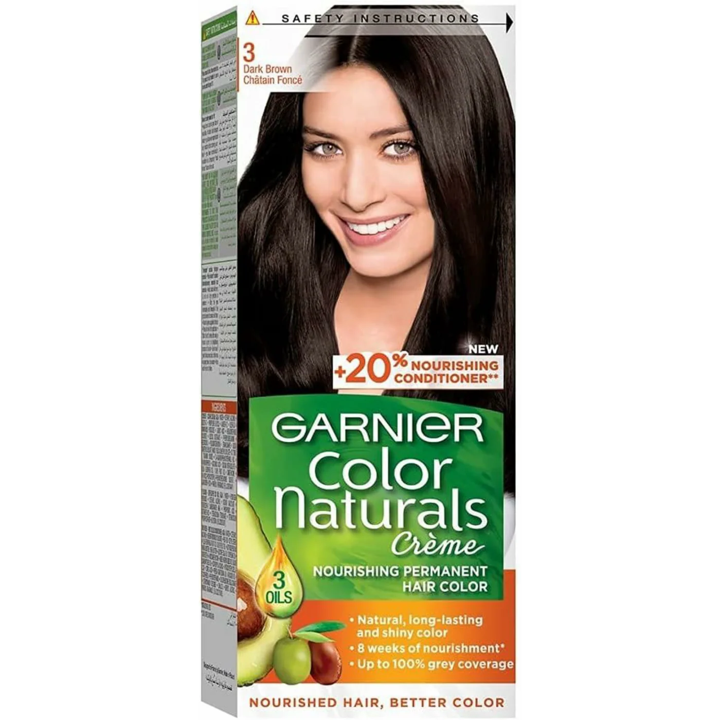 Garnier Color Naturals 3 Darkest Brown