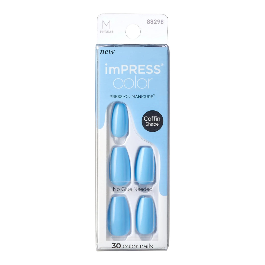 KISS Impress 30 Nails Color -Serene Bi Ea IMC513C