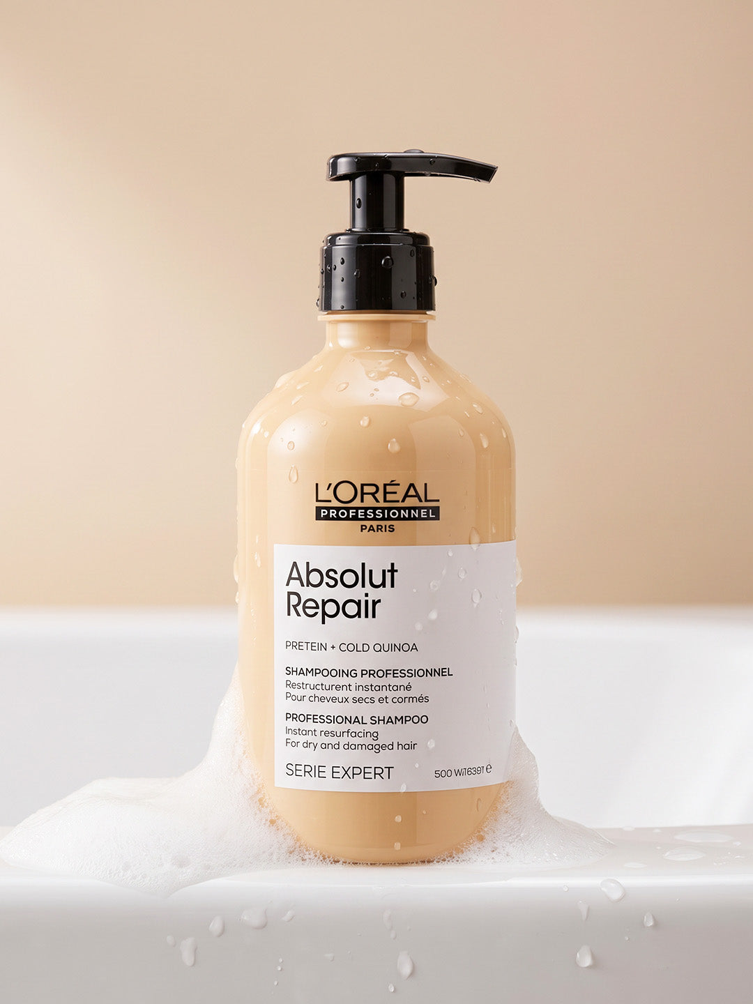 L’Oréal Professional – Absolut Repair Protein + Gold Quinoa Shampoo (500 ml)