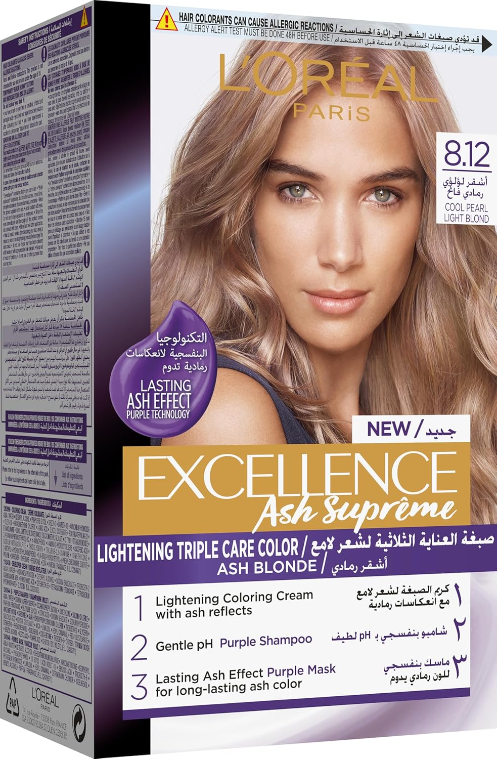 Loreal Excellence 8.12 Colour Cream 15%
