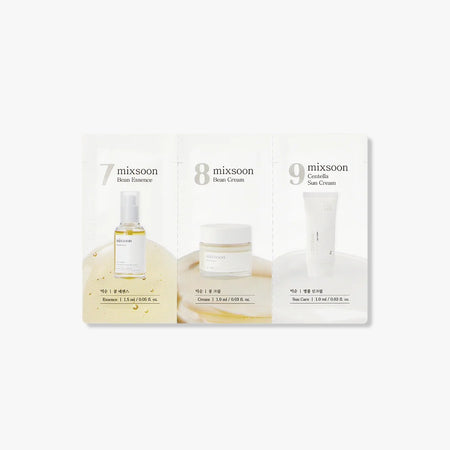 Mixsoon Bean Essence + Bean Cream + Bean Sun Cream Set Sachet