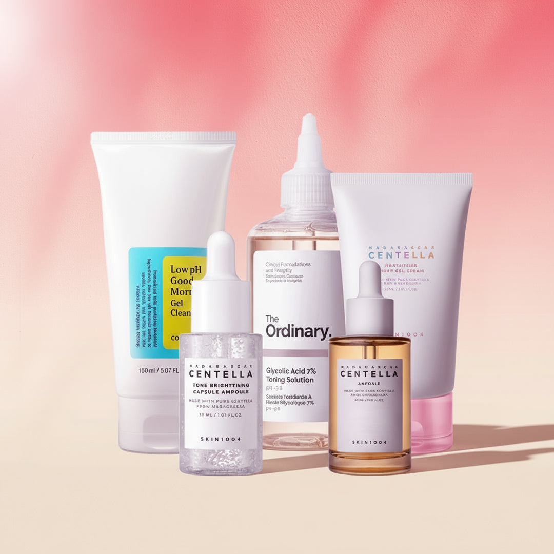 البشرة الدهنية + البقع الداكنة (PIH) / البشرة الباهتة - مسار التفتيح (مساءً)