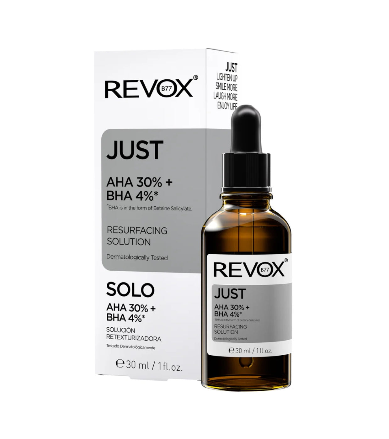 REVOX JUST AHA 30% + BHA4% Resurfacing Solution 30ML