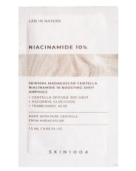 Skin1004madagascar Centella Niacinamide 10 Boosting Shot Ampoule 1.5ml (sachet)