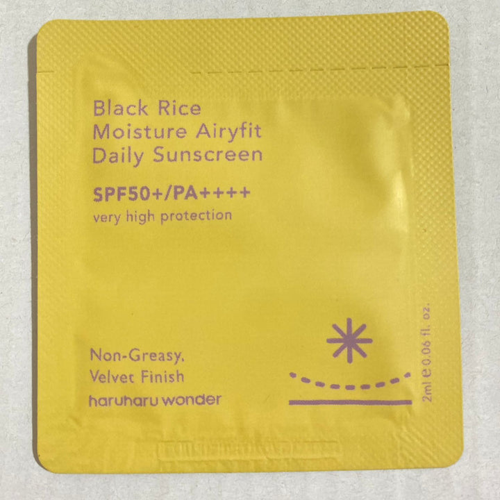 [sachet] Haruharu Wonder Black Rice Moisture Airyfit Sunscreen