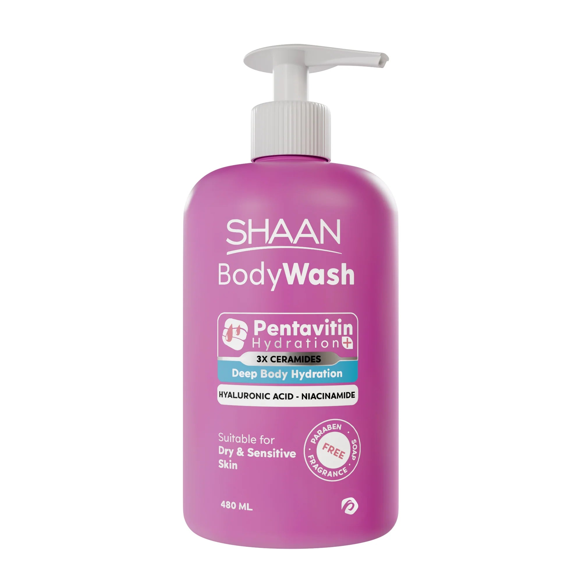 SHAAN Body Wash Fragnance Free 480 ML