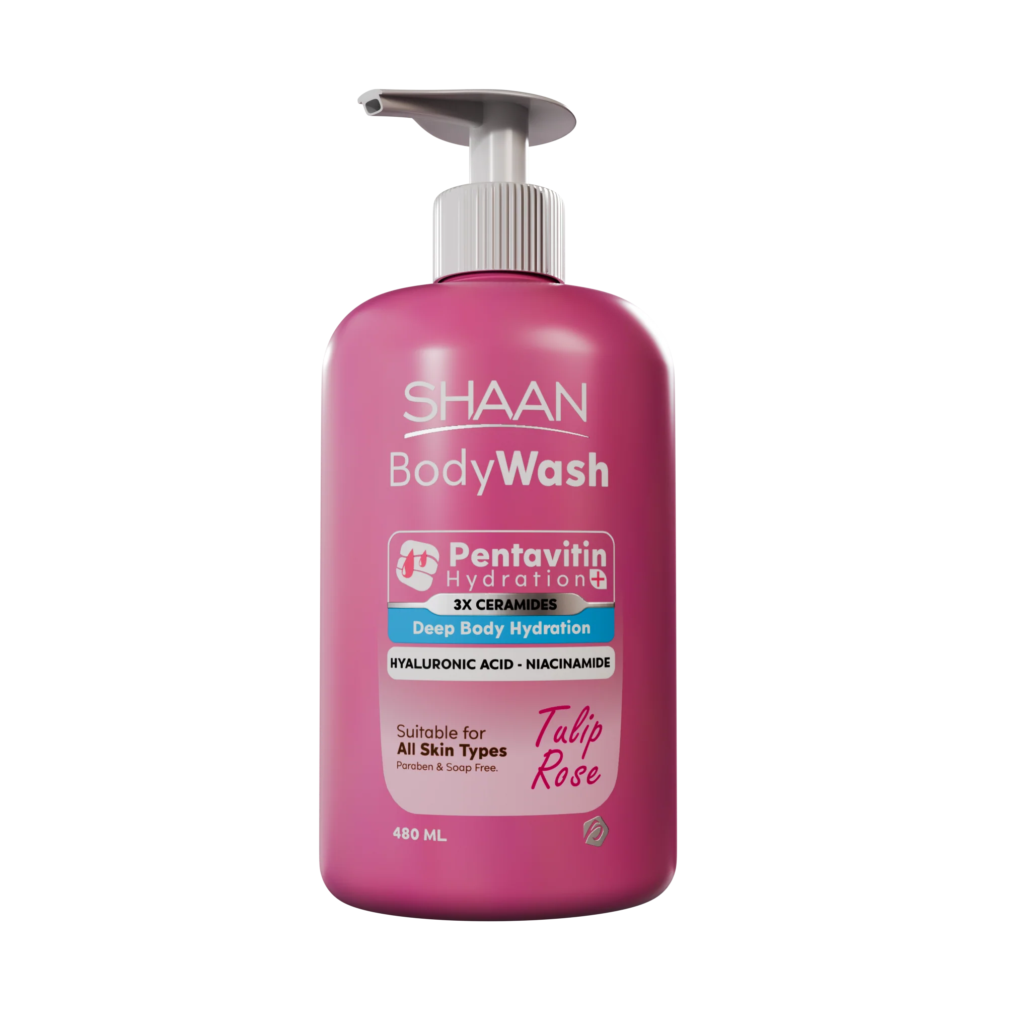 SHAAN Body Wash Tulip Rose 480 ML