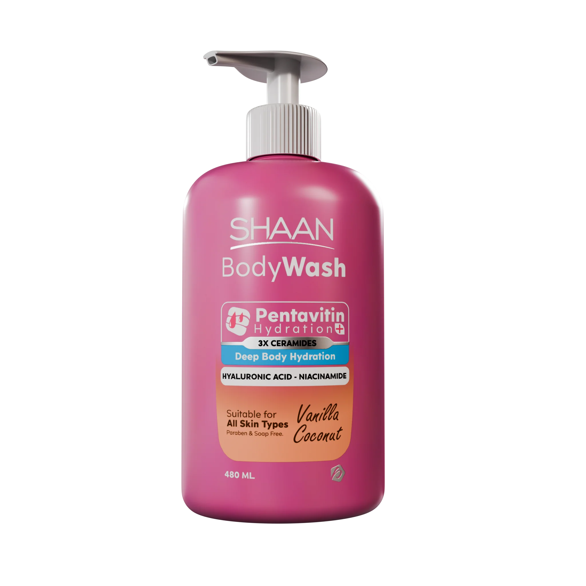 SHAAN Body Wash Vanilla Coconut  480 ML