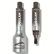 فرشاة ومحلول تحديد الحواجب المائل من شيغلام - لون إسبريسو 