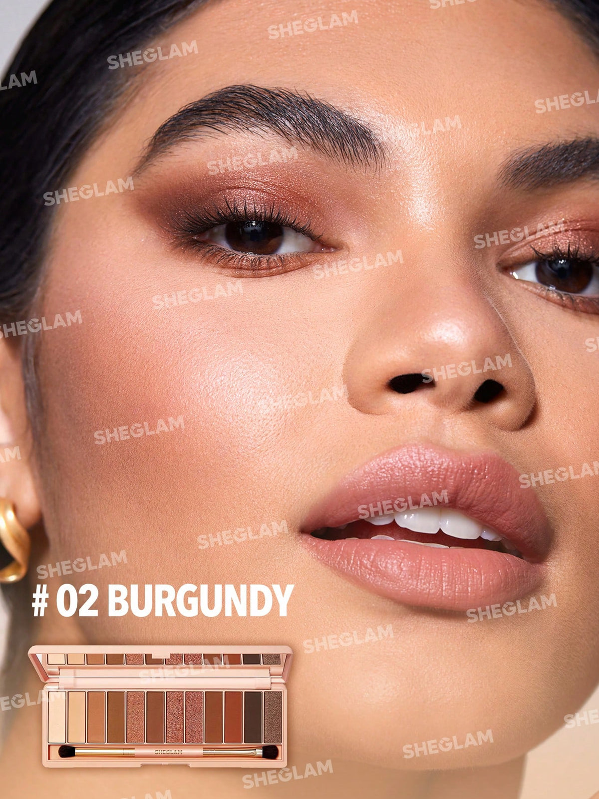 Sheglam Burgundy Palette 12-Color Matte Eyeshadow 2