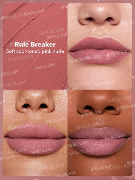 Sheglam Dynamatte Boom Long Lasting Matte Lipstick - Rule Breake Swatch