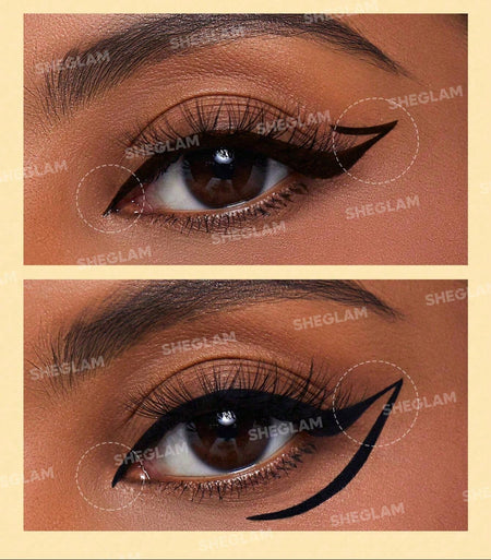 Sheglam Eyeliner Pencil Define Waterproof Liquid Black Matte Swatch